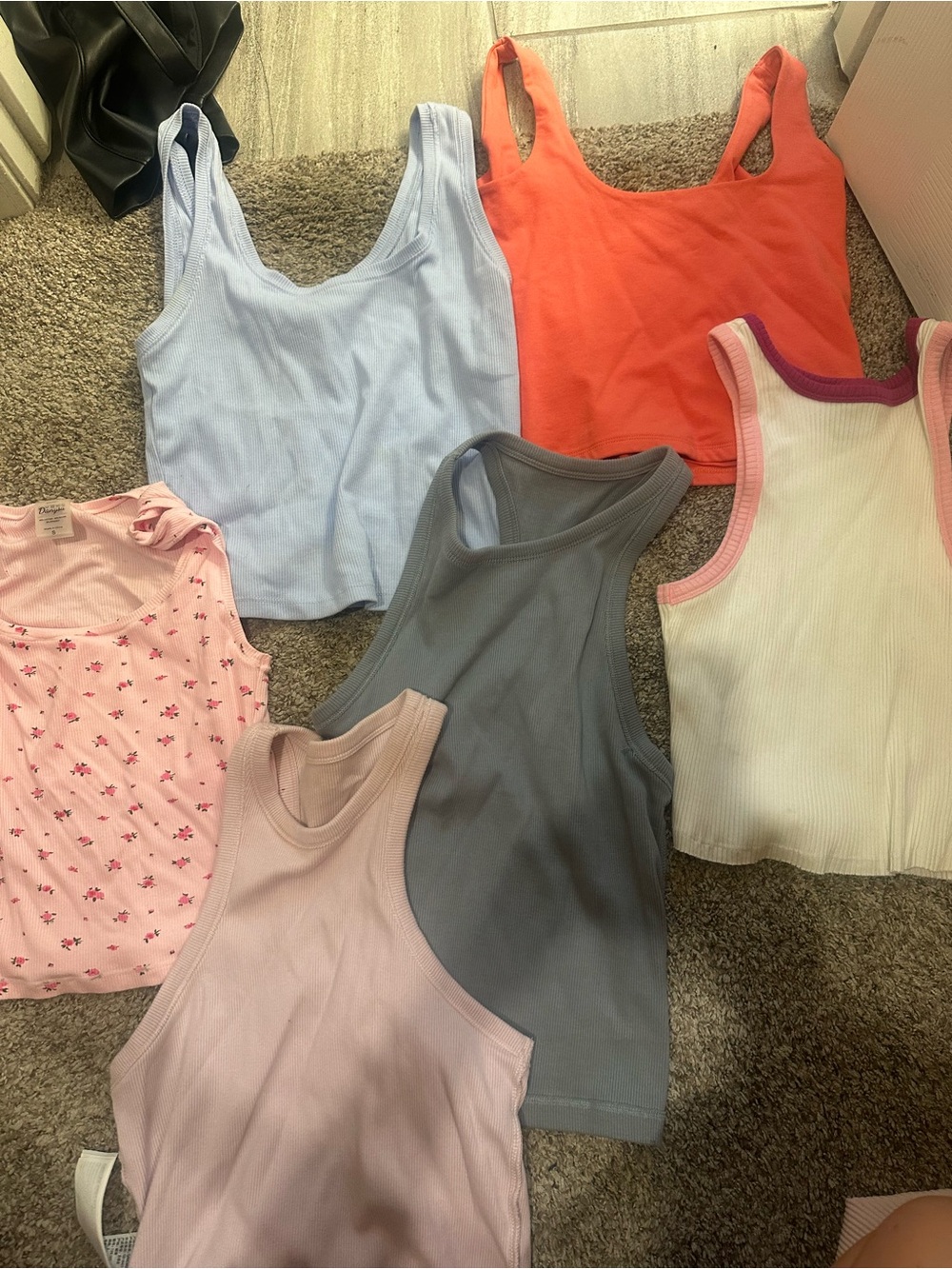 Girls Ribbed Tank Top - Multiple Colors